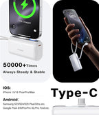TORRAS Save 20% to Buy Both Together Gray Minimag Power Bank 10000mAh & White Mini Portable Charger 5000mAh