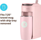 Keurig K-Mini Mate Single Serve K-Cup Pod Coffee Maker, Brews Up to 12 oz Cup, Compact Portable Coffee Machine for Small Spaces, Great for Dorms & Offices, Pink Sands