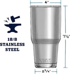 YETI Rambler 30 oz Tumbler, Stainless Steel, Vacuum Insulated with MagSlider Lid, Ultramarine Violet