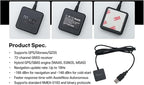 Mgears USB GPS Receiver Antenna for Navigation Laptop PC Car Marine (USB A-Type)