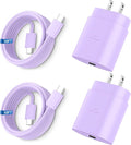 Super Fast Charger Type C, 25W USB C Wall Charger Fast Charging for Samsung Galaxy S26 Ultra/S26/S26+/S25 Ultra/S25/24 Ultra/S24/S23 Ultra/S22 Ultra with 10FT Long Android Type C Charger Cable 2Pack