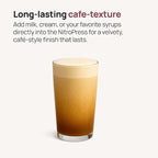 NitroPress Pro Electric Nitro Cold Brew Coffee & Cocktail Maker Machine, Air-Powered Nitro Coffee Maker & Nitrogen Infuser, Coffee Matcha Cocktails & Drinks Stainless Steel Home Bar Beverage System
