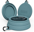 OHMO Spill Proof Collapsible Dog Water Bowl Large 34oz for Cars, No Splash Portable Bowls for Dog Travel, Pet Essentials for Road Trips, Cat Travel Accessories