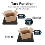 Fuzion Shipping Scale, 440LB x 10g High Accuracy Digital Postal Scale, Durable Alloy Steel Platform, Heavy Duty Scale for Packages, Postage, Luggage, Battery and AC Adapter Powered