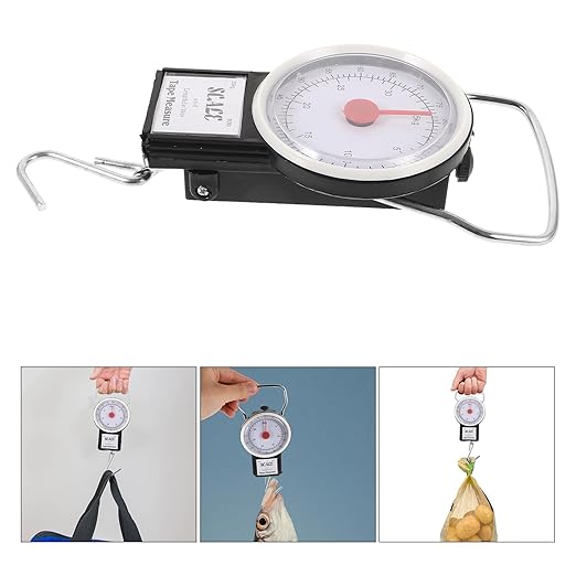 Portable Mini Hanging Spring Luggage Scale 35kg Capacity Handheld Small Travel Weight Scale with Hook for Suitcase and Baggage