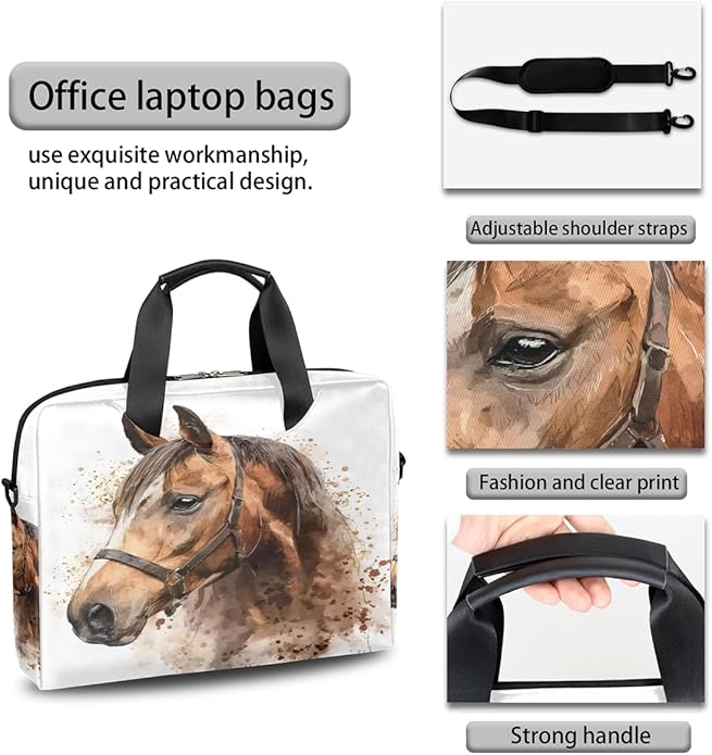 Cute Laptop Shoulder Bag for Women Men, Computer Laptop Bag Laptop Sleeve Case Laptop Satchel Briefcase Carrying Bag QA-1