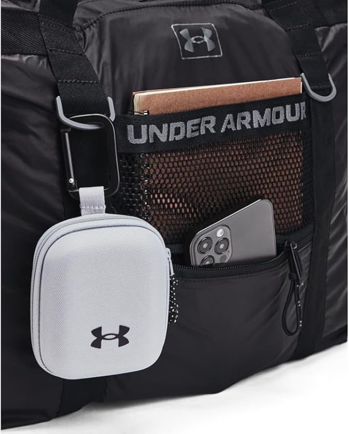 Under Armour Womens Studio Packable Tote Bag, (001) Black / / Metallic Gun Metal, One Size Fits Most