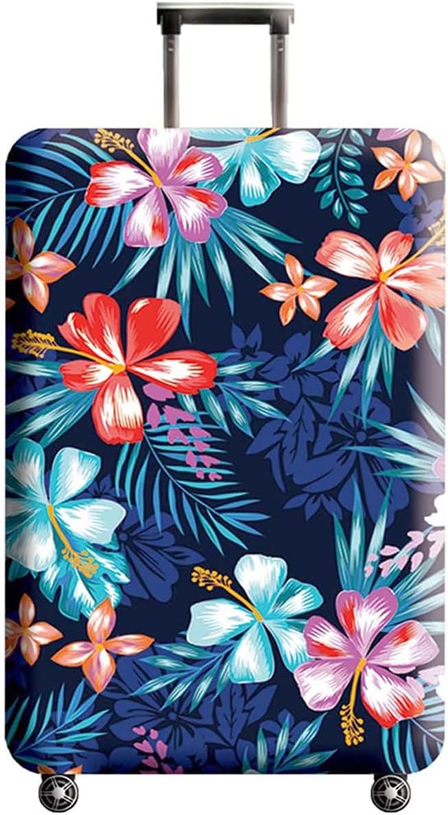 Suitcase Cover, Carry on Luggage Cover Protector - Travel Elastic Spandex Luggage Covers Fits 22 to 24 Inch Flower