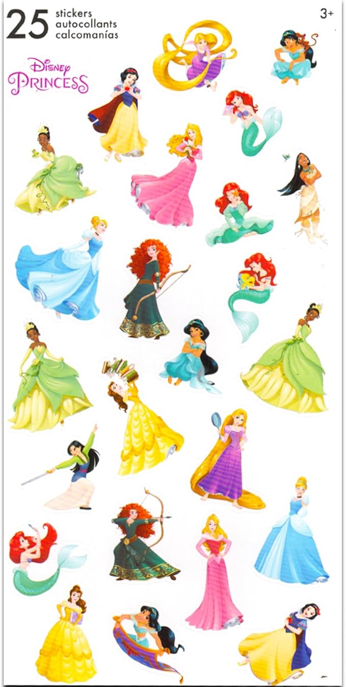 Disney Princess Travel Blanket and Pillow Set - Bundle with Blanket and Plush Pillow, Stickers, More | Disney Princess Travel Accessories for Kids