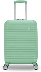 American Tourister Stratum 3.0 Carry-On Spinner, Airline Approved, Durable Hardside Luggage, Expands 1.5", RightHeight™ Adjustable Handle, Surreal Green