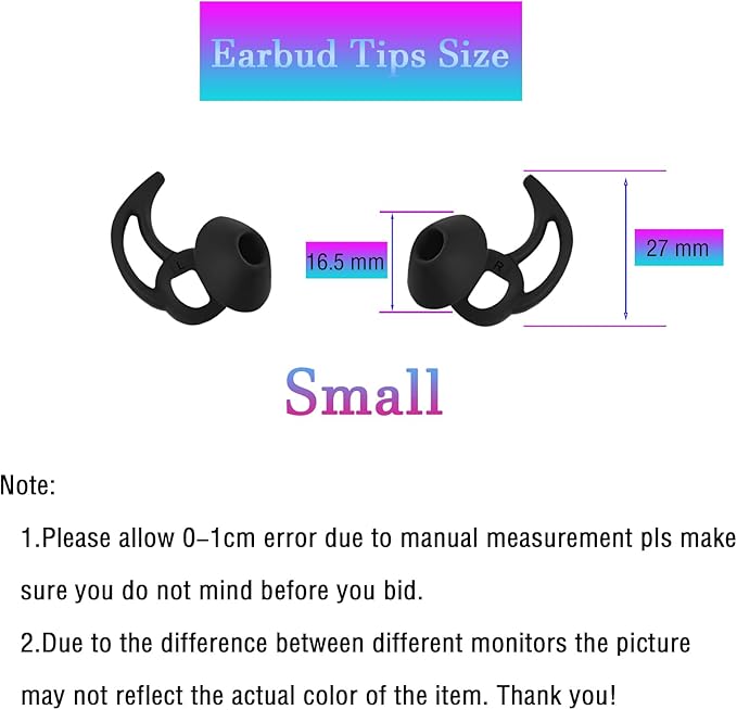 Small Earbud Replacement Tips Silicone Earbud Tips Eartips Compatible with Bose Quietcomfort and Sport Headphone Ear Tips Ear Bud Covers 3 Pairs