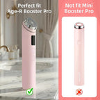 2Pcs Head Case for Age-R Booster Pro, Silicone Protective Head Cap Suitable for Age-R Booster Pro Beauty Device Accessory (Pink)
