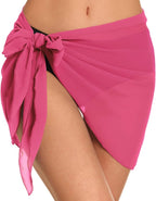 CHICGAL 2 Pieces Women Beach Sarong Bathing Suit Wrap Skirt Sheer Bikini Swimsuit Cover Ups for Swimwear