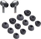 Replacement Silicone Eartips Earbuds Tips Set for Samsung Galaxy Buds 3 Pro Accessories Headphones Ear Tips,6 Pairs (3 Sizes S/M/L) (Gray)