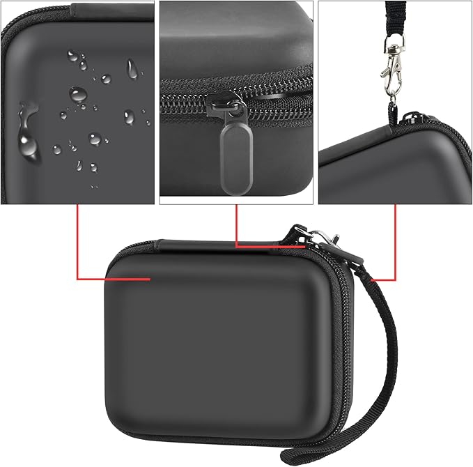 casmilee Portable Charger Power Bank Case for 2PCS Swyop/for Feob/for Charmast/for JEJILL/for LanLuk/for VEGER/for iWALK/for Taegila/for Kuulaa and More Small Charging Battery Pack - Bag Only (Black)