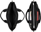 Laptop Shoulder Bag for Women Men, Waterproof Computer Case Messenger Bag Briefcase for Business Office Travel