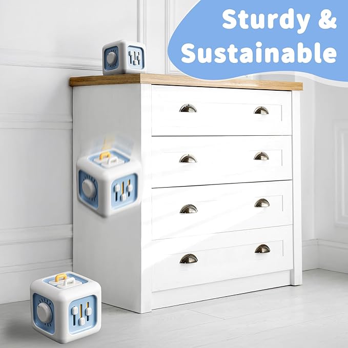 SOCBTNSO Busy Cube Toy for 1 Year Old, Montessori for 1+ Year Old, Travel Toys for Toddlers 1-3, Learning Fine Motor Skills| Birthday Gifts for 12 Months