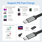 6 Inch USB C Charger Cord, 2 Pack Short USB C to C Cable Braided Fast Charging USBC Cable Compatible with iPhone 15 Samsung Galaxy S23 Ultra Google Pixel