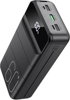 Portable Charger Power Bank 60000mAh Fast Charging 22.5W PD4.0 & QC 4.0 with USB C Battery Pack Charger Portable High Capacity Portable Phone Charger Power Bank for iPhone,Samsung,Travel (Black)