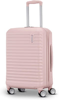 American Tourister Stratum 3.0 Carry-On Spinner, Airline Approved, Durable Hardside Luggage, Expands 1.5", RightHeight™ Adjustable Handle, Pink Blush