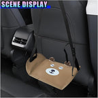 Cute Car Foot Hammock, Adjustable Height Automotive Seat Footrest, Vehicle Seat Extender Leg Support & Relax Accessories, Portable Long Travel Essentials for RV, SUV, Truck(Eyes)