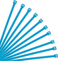 XINGO 8 Inch Blue Cable Zip Ties (500 Pack), 40 Lbs Tensile Strength-Heavy Duty, Self-Locking Nylon Plastic Nylon Wire Ties for indoor and outdoor use