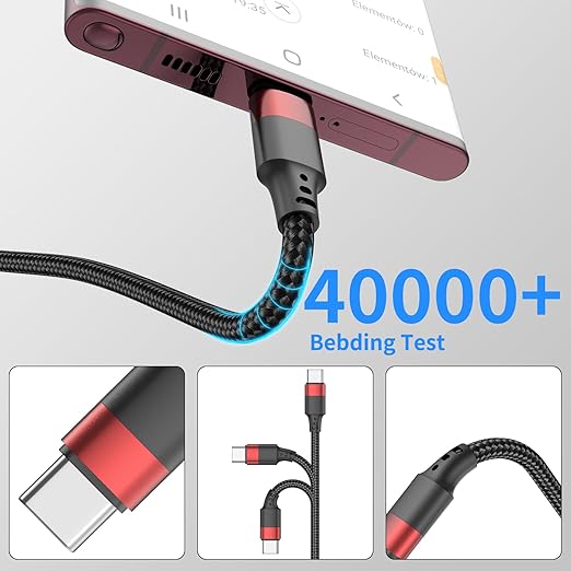 6 inch Short USB C Cable, 0.5ft 3 Pack USB A to USB C Cable Nylon Braided Short Type C Charger Cord Fast Charging for iPhone 16 15 Samsung Galaxy S24 S23 S22 Note 20 10 A50 A20 Moto G LG