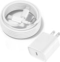 10FT iPhone 17 16 15 Fast Charger, 20W iPhone 17 Charger Fast Charging USB C Block Cube with 10FT Long USBC to USBC Cable for iPhone Air/17 Pro/17 Pro Max/16 Pro Max/16Pro/16/15Pro/15 Plus/15,iPad Air