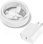 10FT iPhone 17 16 15 Fast Charger, 20W iPhone 17 Charger Fast Charging USB C Block Cube with 10FT Long USBC to USBC Cable for iPhone Air/17 Pro/17 Pro Max/16 Pro Max/16Pro/16/15Pro/15 Plus/15,iPad Air