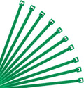 XINGO 10 Inch Cable Zip Ties (500 Pack), 40 Lbs Tensile Strength-Heavy Duty, Self-Locking Nylon Plastic Nylon Wire Ties for indoor and outdoor (Green)