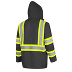 Pioneer Hi Vis Lightweight Waterproof Safety Rain Suit - Reflective Work Rain Gear for Men and Women