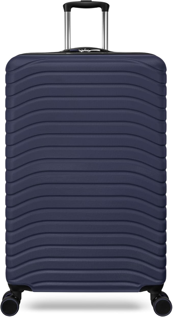 Everest Expandable Hardsided Spinner (Navy, 28-Inch Checked Large)