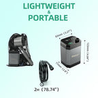 Portable Shower for Camping, Filtered Camping Shower, IPX8 Waterproof，6000mAh Rechargeable Outdoor Camp Shower Pump with LED Display, 4 Spray Modes for Hiking, Travel, Pet