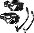 Aegend Snorkeling Gear for Adults Youth Kids, Snorkel Mask with Top Dry Valve - Panoramic View Anti-Leak and Anti-Fog with Mesh Bag for Snorkeling, Scuba Diving, Freediving & Swimming