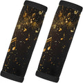 Abstract Black Music Note 2 Pack Luggage Handle Wrap Set of Neoprene Luggage Tags for Suitcases Bag Strap Wrap Cover Travel Airplane Accessories Covers Markers Sleeve Grips Identifiers Cruise