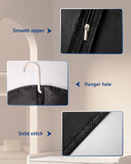 Garment Bags Garment Covers 24 x 43 Inch, 2 Packs PEVA Suit Bags for Hanging Clothes, Suit Covers on Closet or Travel for Suits, T-shirts and Jackets