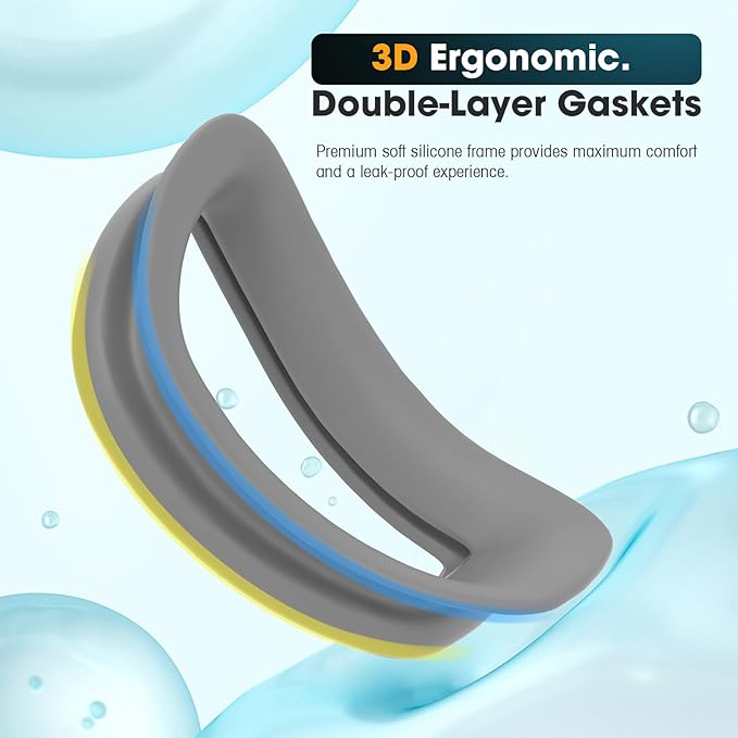 Braylin Swim Goggles, 2-Pack Swimming Goggles, Anti Fog, No Leaking For Adult Women Men Youth