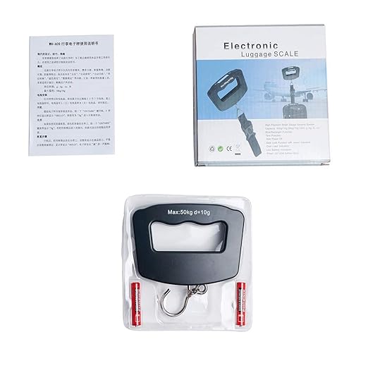 Digital Hanging Luggage Scale,Portable Handheld Baggage Suitcase Electronic Scale for Travel Household Fishing and Gift 110lb Black