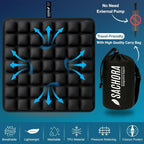 Inflatable Travel Seat Cushion for Airplane & Office – Airplane Seat Cushion for Long Flights, Portable Seat Pad for Plane Travel, Tailbone & Lower Back Pressure Relief