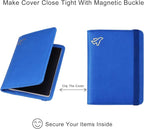 WALNEW Passport Holder for Travel, RFID Passport Cover Wallet for Women Men, PU Leather Passport Book Card Holder Case with Pen, Travelling Essentials for Flying