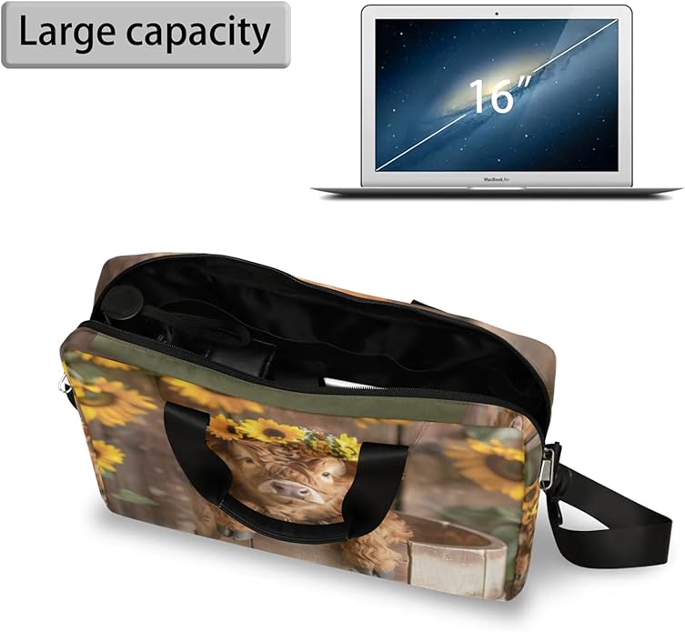 Cute Laptop Shoulder Bag for Women Men, Computer Laptop Bag Laptop Sleeve Case Laptop Satchel Briefcase Carrying Bag QA-1