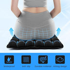 Travel Cushion Airplane Seat,Airplane Seat Cushion for Long Flight,3D Air Cell Seat Cushion,Press Type air Inflatable Wheelchair Seats Cushions for Car,Office Chair,Stadium