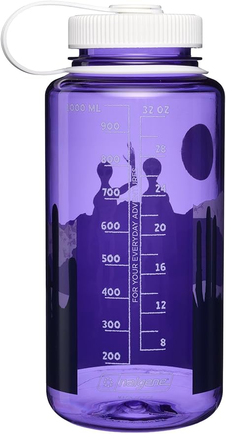 Nalgene 32 oz Wide Mouth Water Bottle | BPA-Free, Durable & Leak Proof, Lightweight Bottle for Hiking & Gym, Work & Travel