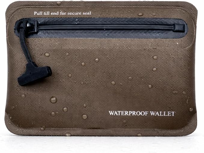 Heavy Duty Airtight Wallet Submersible Waterproof Wallet Protection for Keys, Cards