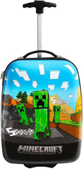 Bioworld Minecraft Cliffside Creepers Youth 18" 2-Wheeled Hardside Luggage
