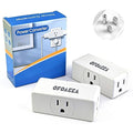 3 Outlet Extender, 3 Way Plug Adapter, 3 Outlet Adapter, 3 Way Wall Outlet Splitter, for Small Multiple Wall Plug Expander Cruise Ship Home Office Dorm, White, 2 Pack