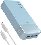 JUOVI J2621 Power Bank Portable Charger 20000mAh 45W, PD3.0 QC 4.0 Fast Charging Battery Pack with LED Display,2 USB-C,2 USB-A for iPhone 15 16, MacBook