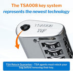 Forge TSA Approved Luggage Locks 4 Digit Combination TSA Travel Locks with TSA008, Open Alert Indicator, Zinc Alloy Body for Luggage, Suitcase, Backpack, and More.4 Colors 4 Locks with Pink.