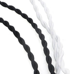 2PCS Retractable Elastic Travel Portable Clotheslines Camping Accessories with Hooks and Suction Cups 5 Feet Necessary Items for Outdoor Indoor Use Black White