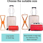 Luggage Straps Bag Bungees for Add a Bag Easy to Travel Suitcase Elastic Strap Belt (Black, M-Black)